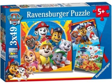 Ravensburger Paw Patrol 3x 49 Piece Jigsaw Puzzles 
