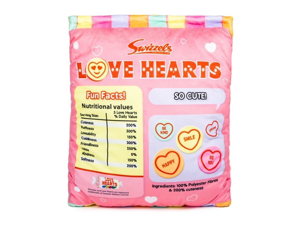 Peluche Swizzels Fidget Amici, Giocattoli Morbidi A Forma Di Dolciumi, Assortimento Bacchette E Love Cuori, Piccoli - Foto 5
