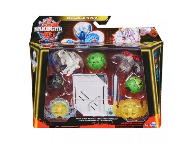 Spin Master BAKUGAN Battle Pack White Base Special Attack Bruiser