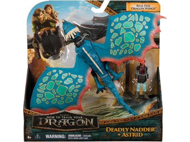 Spin Master How to Train Your Dragon, Deadly Nadder & Astrid, Viking Duo Action Figures