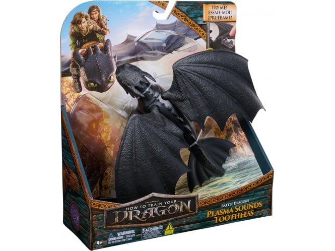 Spin Master How to Train Your Dragon Plasma Sounds Toothless 13” Action Figure