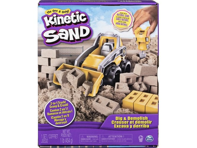 Spin Master Kinetic Sand Dig & Demolish Truck Playset 