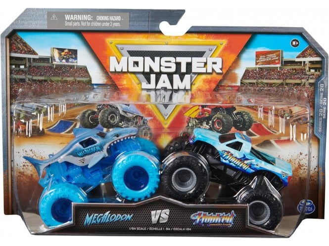 Spin Master Monster Jam 1:64 Series 28 Megalodon vs Hooked