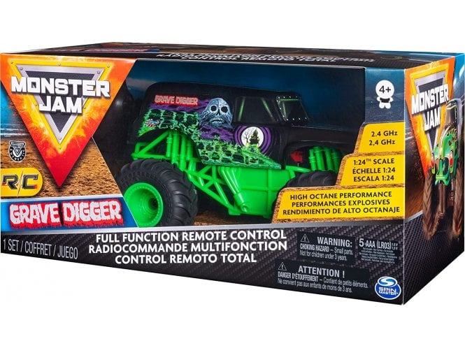 Spin Master Monster Jam Grave Digger RC, 1:24 Scale