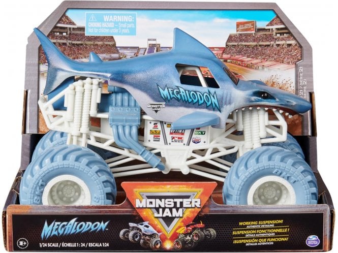 Spin Master Monster Jam Megalodon Monster Truck Die-Cast Vehicle 1:24 Scale