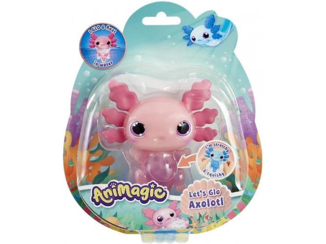 Vivid Animagic Let's Glo Axolotl Floating Fish PINK