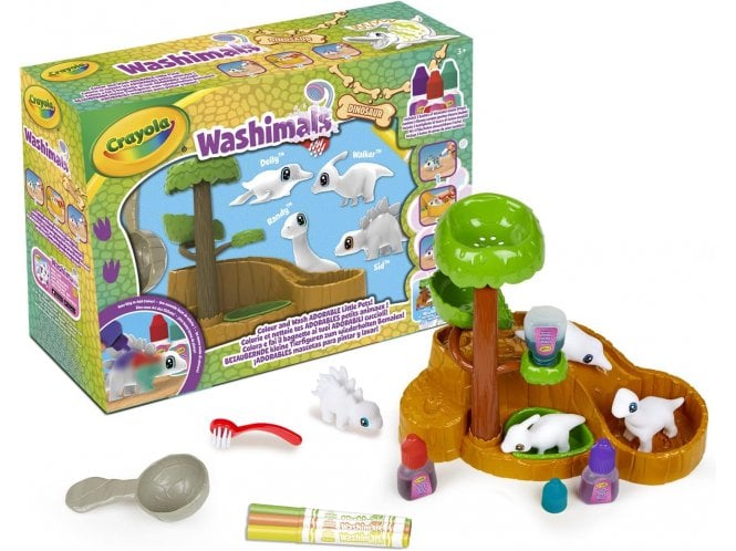 Vivid CRAYOLA Washimals Pets - Dinosaur Waterfall Playset