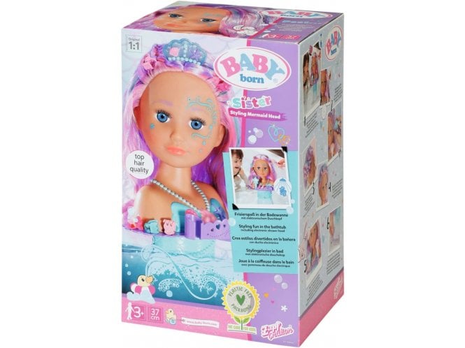 Zapf BABY born Sister Styling Mermaid Head