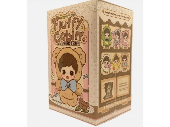 Zappies TNT Space Zoraa Fluffy Cabin Series Vinyl Plush Doll Blind Box 1 Picked at Random