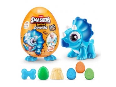 Smashers Junior Dino Dig Small Egg Blue Triceratops